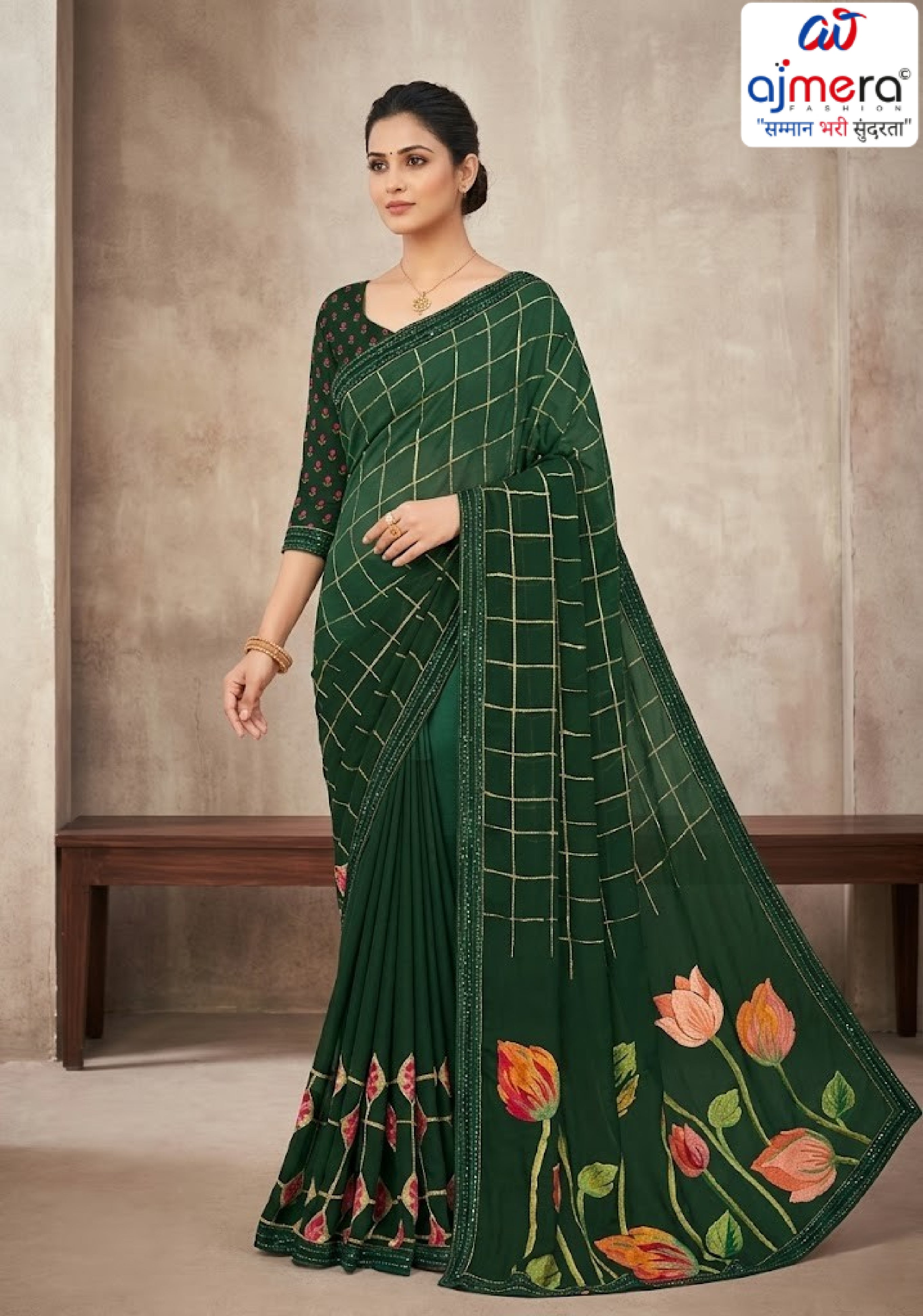 Exclusive Printed Saree without Blouse for Elegant Ethnic Look | SGR-RESHMA