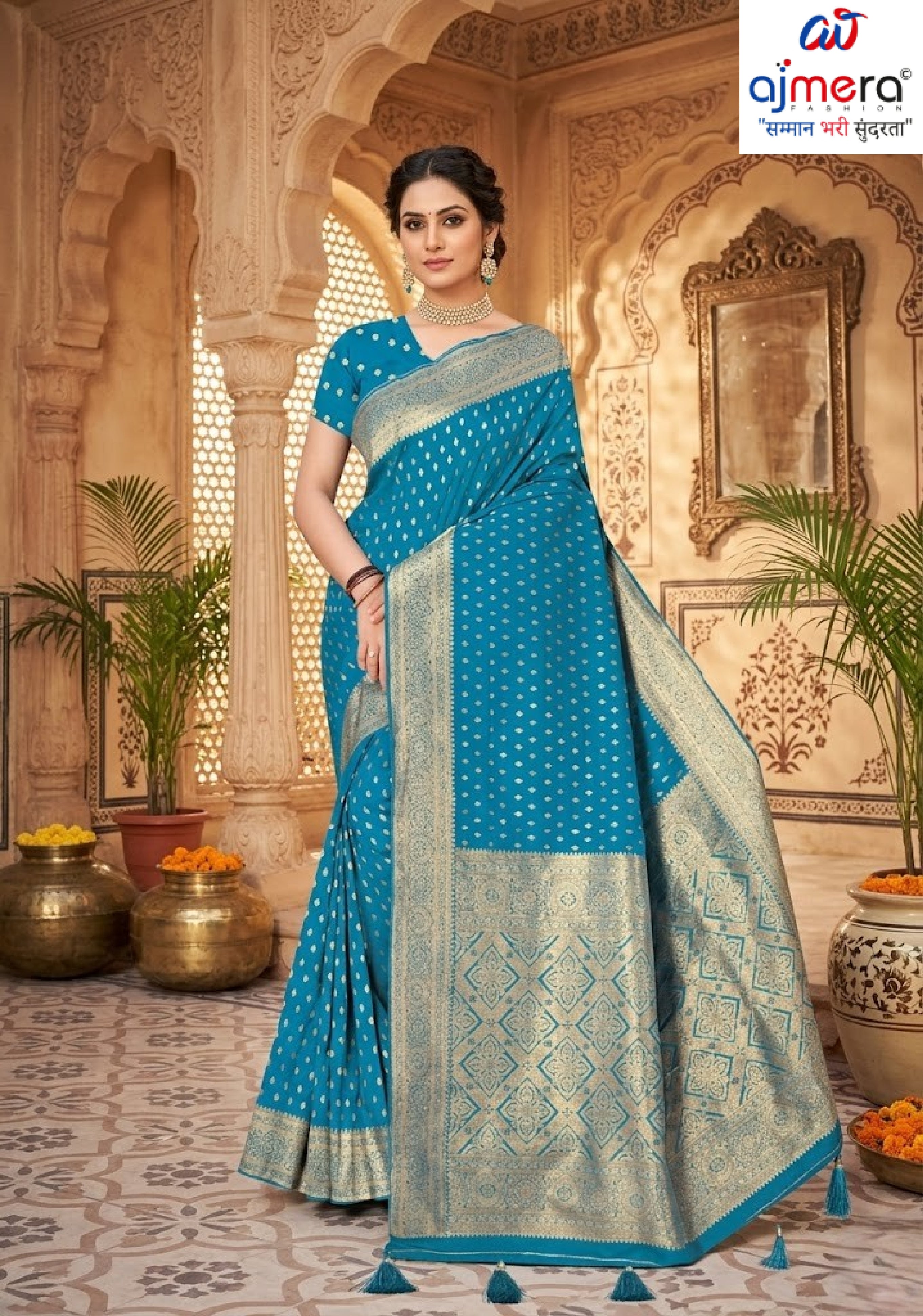 Classic Jacquard Silk Saree with Blouse Piece for Elegant Traditional Look | DBU-BANARASI SILK VOL-3