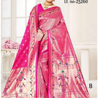 Stylish Jacquard Silk Saree with Blouse Piece for Festive Collection | MTE-25260