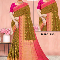 Fashionable Jacquard Silk Saree With Blouse Piece | RAL-GOKUL