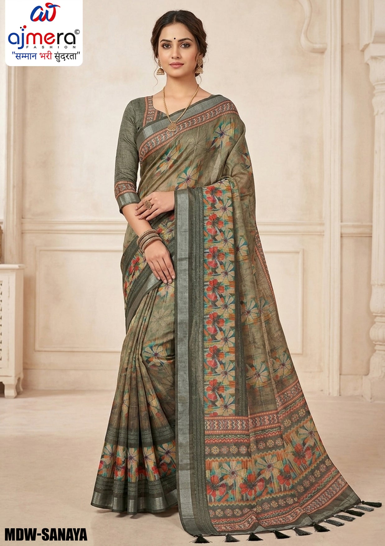 Designer Craft Jacquard Silk Saree With Blouse Piece | MDW-SANAYA