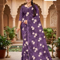 Trendy Printed Saree with Blouse Piece for Women’s Ethnic Wardrobe | GLC-PARVANA