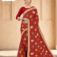 Stylish Printed Saree with Blouse Piece for Traditional Celebrations | TD-RASPURI