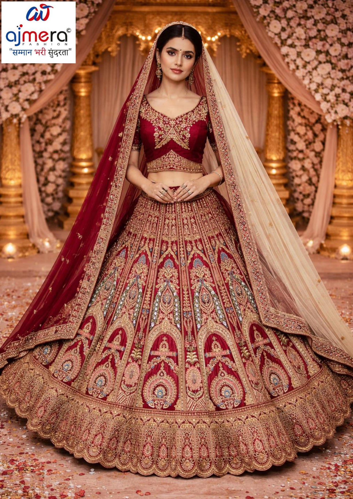 Hand Work Lehenga Blouse With Lehenga Dupatta Manufacturer Supplier Exporter|ABF-DIRGHAYU