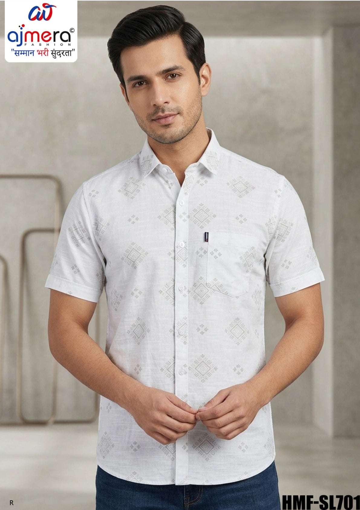 Mens Half Shirt Wholesale Supplier India | HMF-SL701