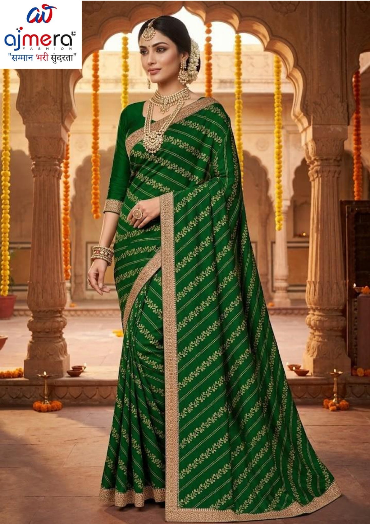 Dyed Matching Saree in Surat without Blouse for Premium Ethnic and Traditional Wear | JP-KITKAT