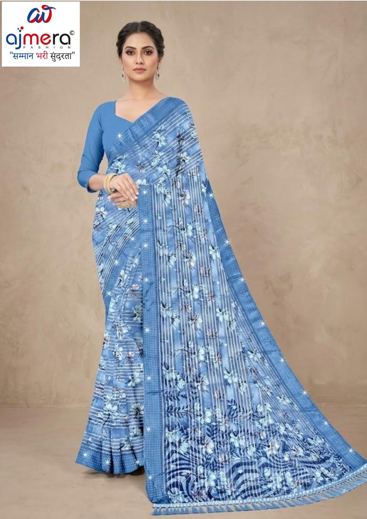 Designer Printed Saree with Blouse Piece for Special Occasions  | CAS-JAWANI DIWANI