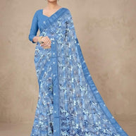 Designer Printed Saree with Blouse Piece for Special Occasions  | CAS-JAWANI DIWANI