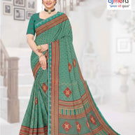 Fashionable Printed Saree with Blouse Piece for Festive Collection | GLC-LARA CHIFFION
