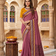 Designer Printed Saree with Blouse Piece for Special Occasions  | VDT-SONAKSHI-4