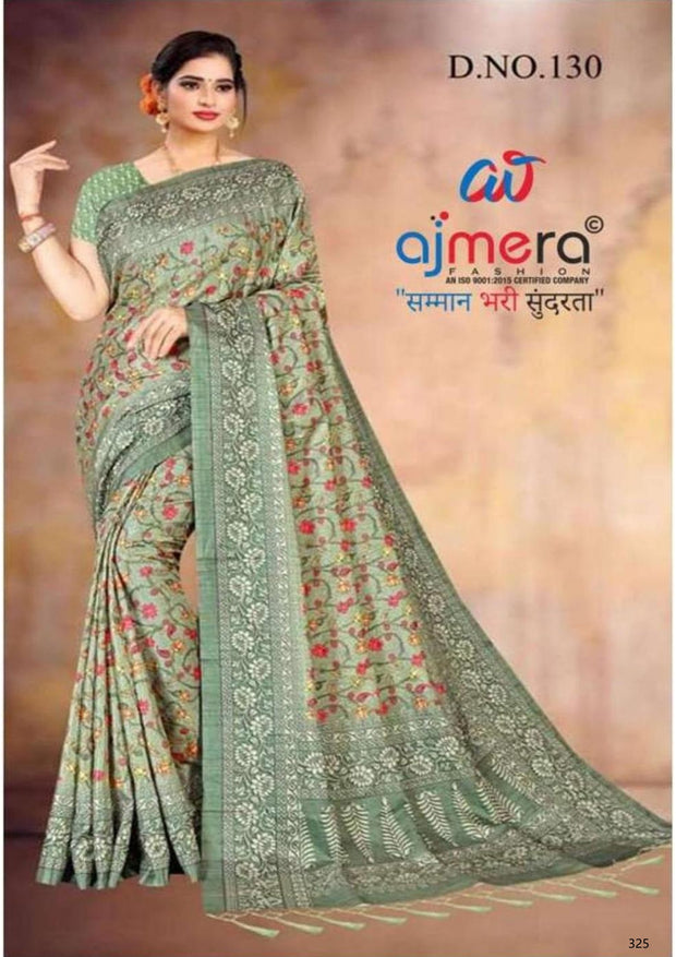 Ethnic Wear Rapier Silk Matching Saree Without Blouse | DBU-DIGITAL PARI