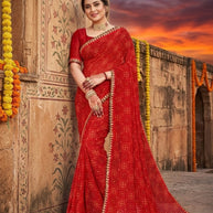 Graceful Printed Saree with Blouse Piece for Modern Ethnic Fashion | JS-SUHAG