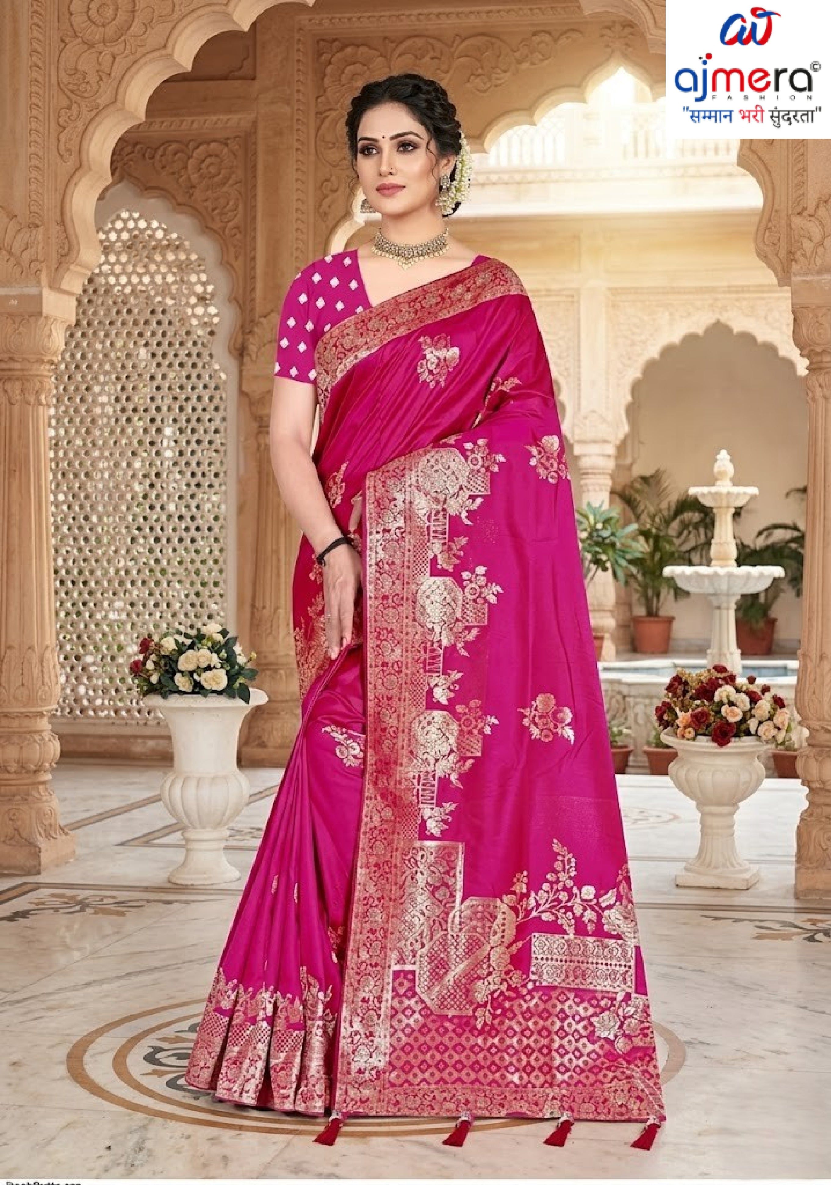 Traditional Jacquard Silk Saree With Blouse Piece | TUL-HUMJOLI SILK VOL-24