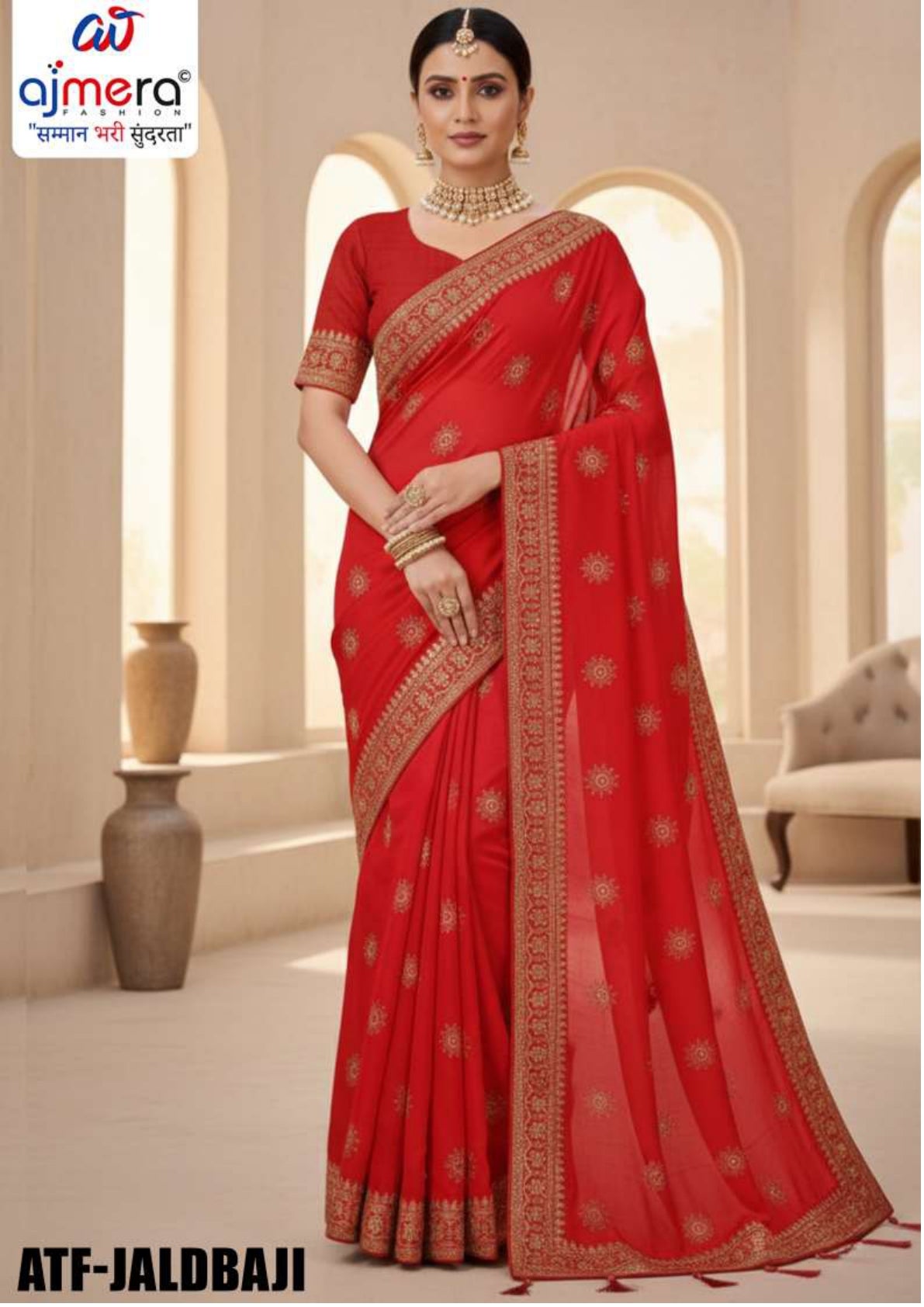Saree Manufacturer in Surat with Blouse Piece for Premium Ethnic and Traditional Wear | ATF-JALDBAJI