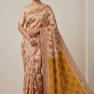 Traditional Weave Jacquard Silk Saree With Blouse Piece | WSO-SHAHI ANDAZ