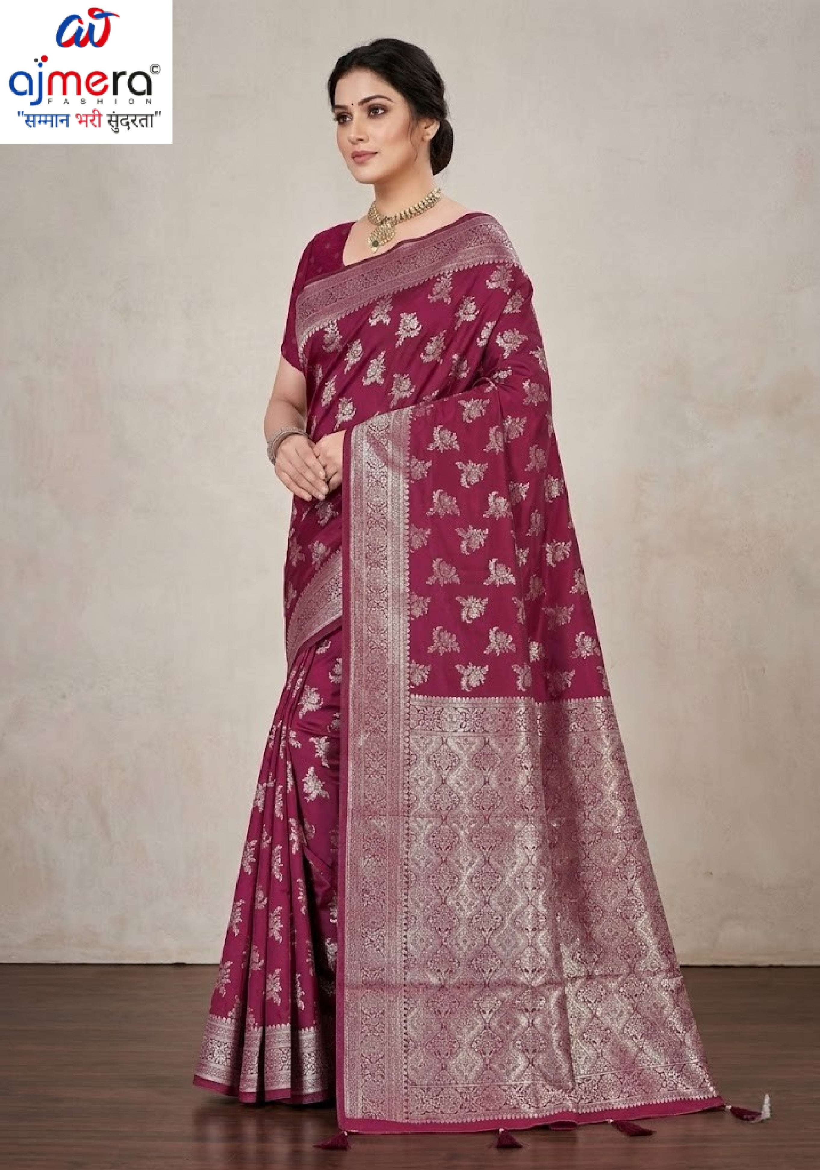 Stylish Jacquard Silk Saree with Blouse Piece for Festive Collection | TUL-HANSJODA SILK VOL-47