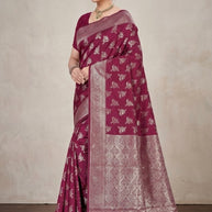 Stylish Jacquard Silk Saree with Blouse Piece for Festive Collection | TUL-HANSJODA SILK VOL-47
