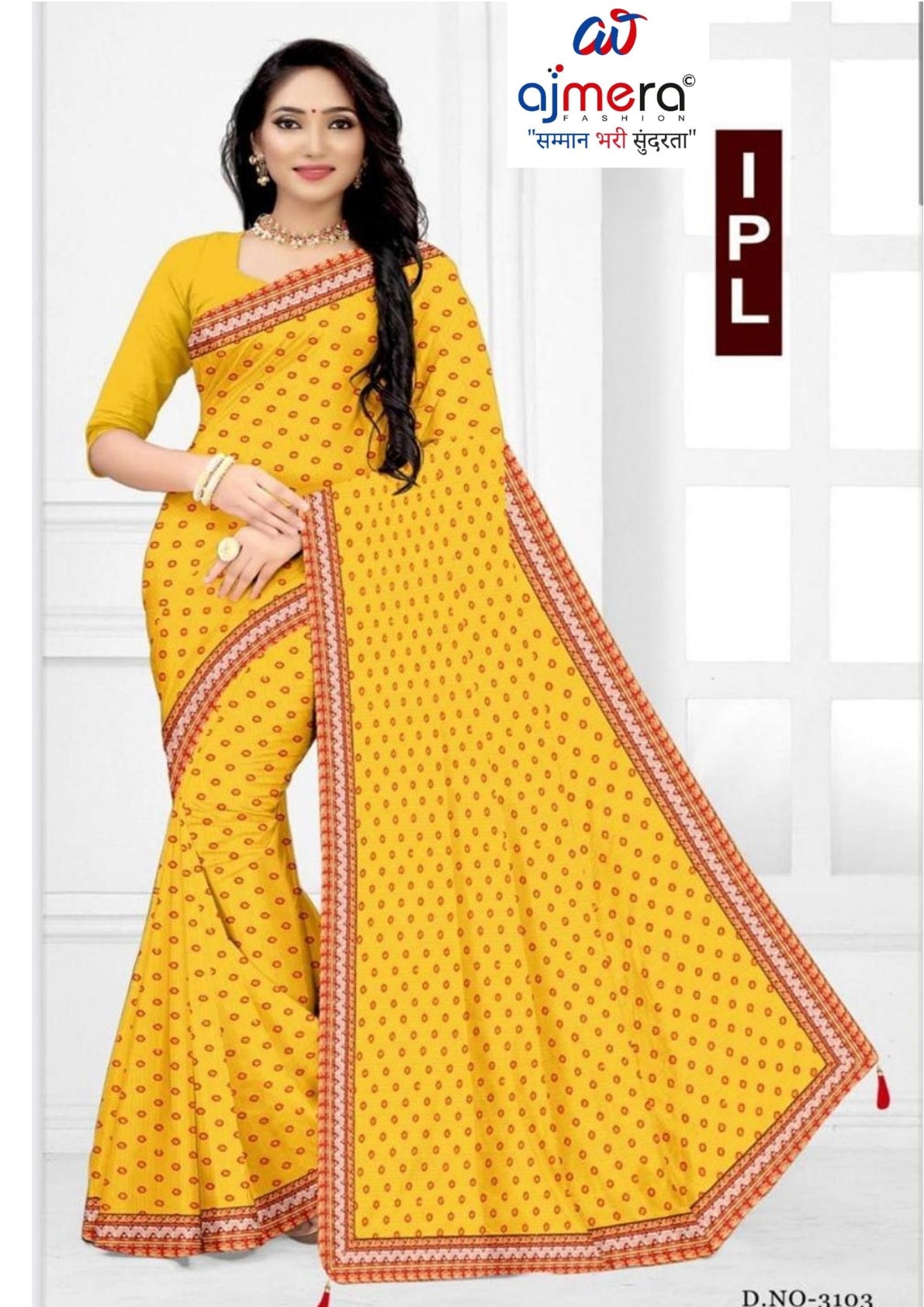 JP-Lycra Dyed Matching Saree B2B Supplier without Blouse for Premium Ethnic and Traditional Wear | JP-IPL