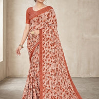 Stylish Printed Saree with Blouse Piece for Traditional Celebrations  | GLC-NIRALI