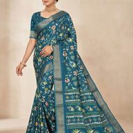 Trendy Printed Saree with Blouse Piece for Women’s Ethnic Wardrobe | RDD-VARSHINI VOL-09