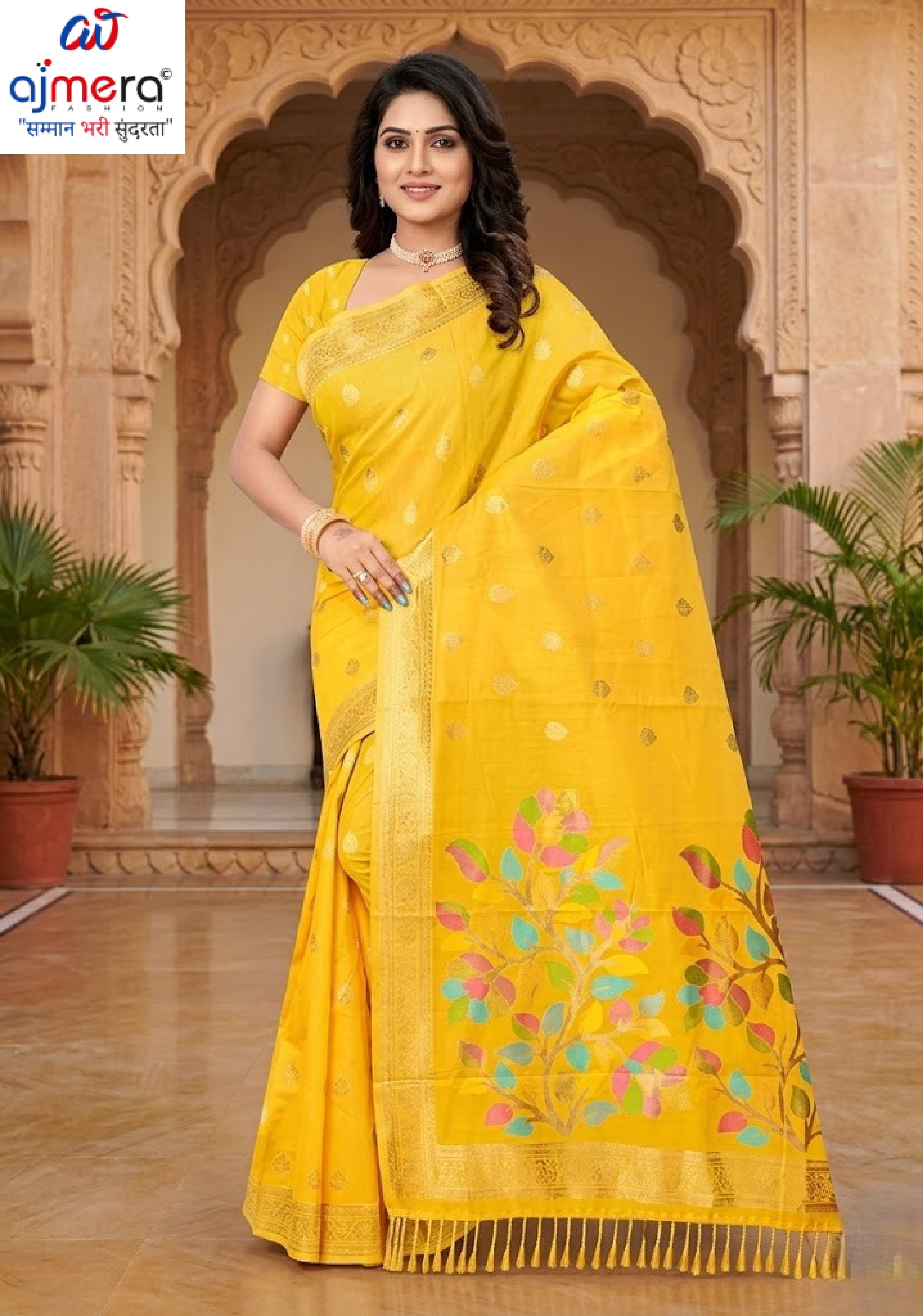 Luxury Elegance Jacquard Silk Saree Without Blouse | TUL-KOLAPURI SONG COTTON