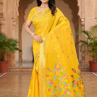 Luxury Elegance Jacquard Silk Saree Without Blouse | TUL-KOLAPURI SONG COTTON