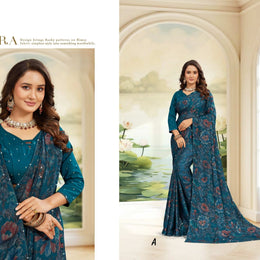 Stylish Printed Saree with Blouse Piece for Traditional Celebrations  | RDD-KAAMYA VOL-03