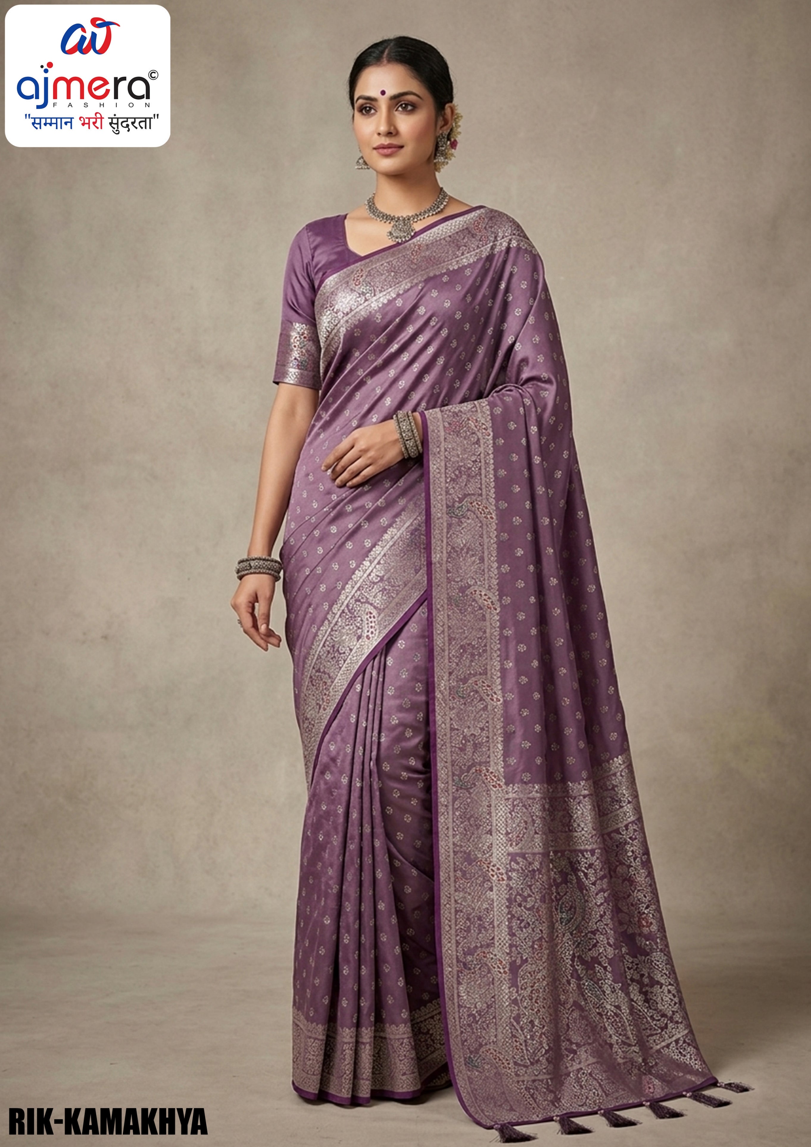 Artisan Jacquard Silk Saree With Blouse Piece | RIK-KAMAKHYA