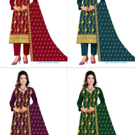 Premium Indo Unstitched Suit Set | RID-VYAPAAR-2