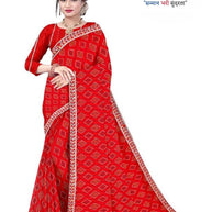 Solo Pattern Print Loose Saree with Blouse for Premium Ethnic and Traditional Wear | TD-VATIKA
