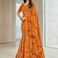 Designer Printed Saree with Blouse Piece for Special Occasions | PRM-ROSE QUEEN