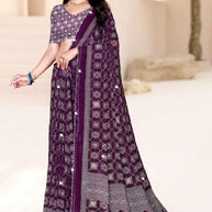 Designer Printed Saree with Blouse Piece for Special Occasions | VDT-DISCO-5