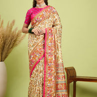 Ganga Silk Saree with Blouse for Premium Ethnic and Designer Wear | ALL-GANGA-22