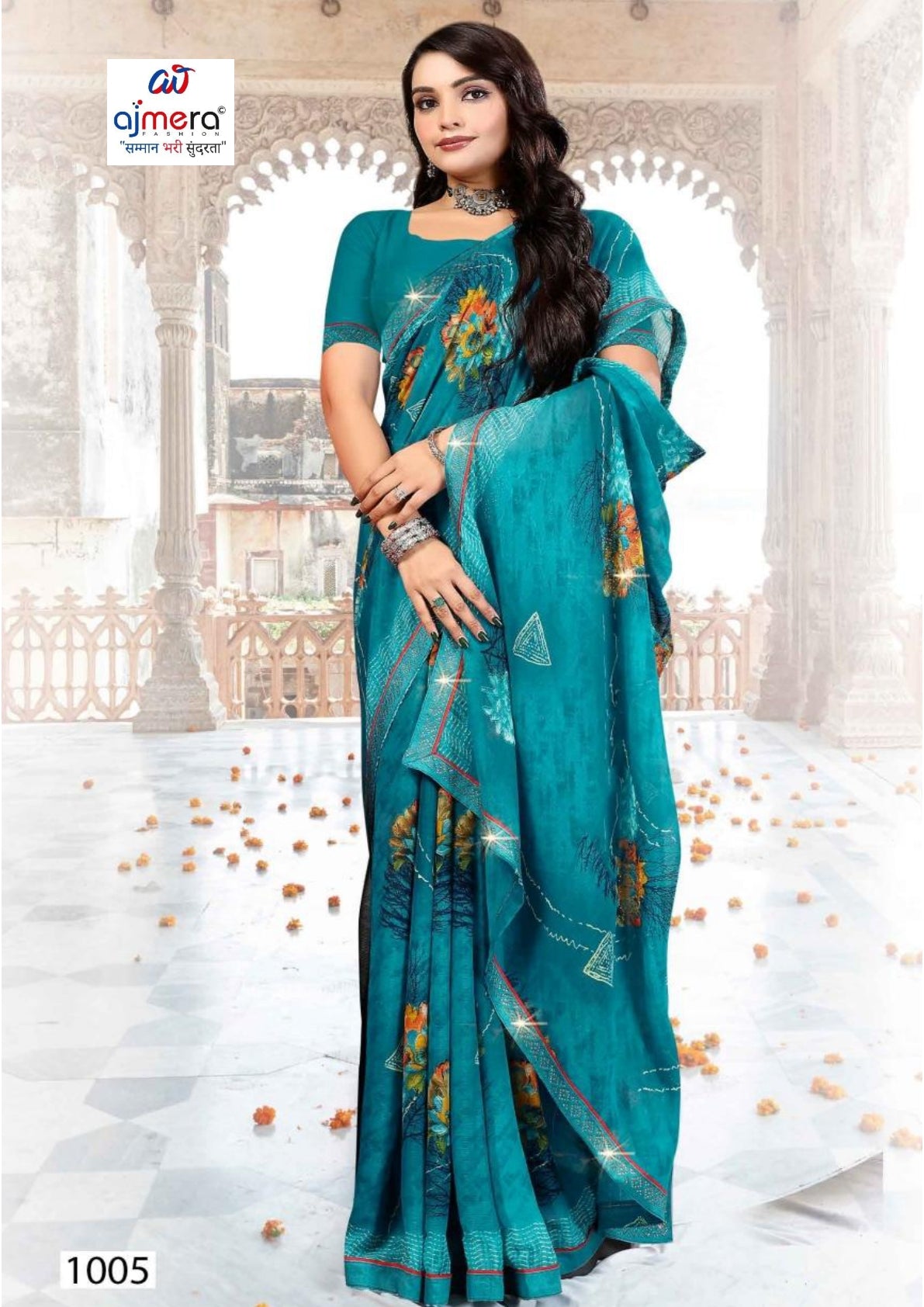 Beautiful Printed Saree with Blouse Piece for Cultural Celebrations | PRM-PRADEEP