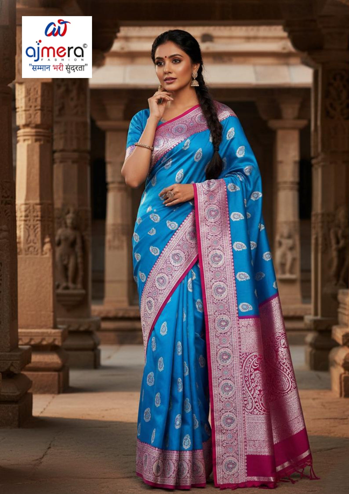 Rich Jacquard Silk Saree without Blouse for Sophisticated Ethnic Style | DS-YAMUNA