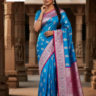 Rich Jacquard Silk Saree without Blouse for Sophisticated Ethnic Style | DS-YAMUNA