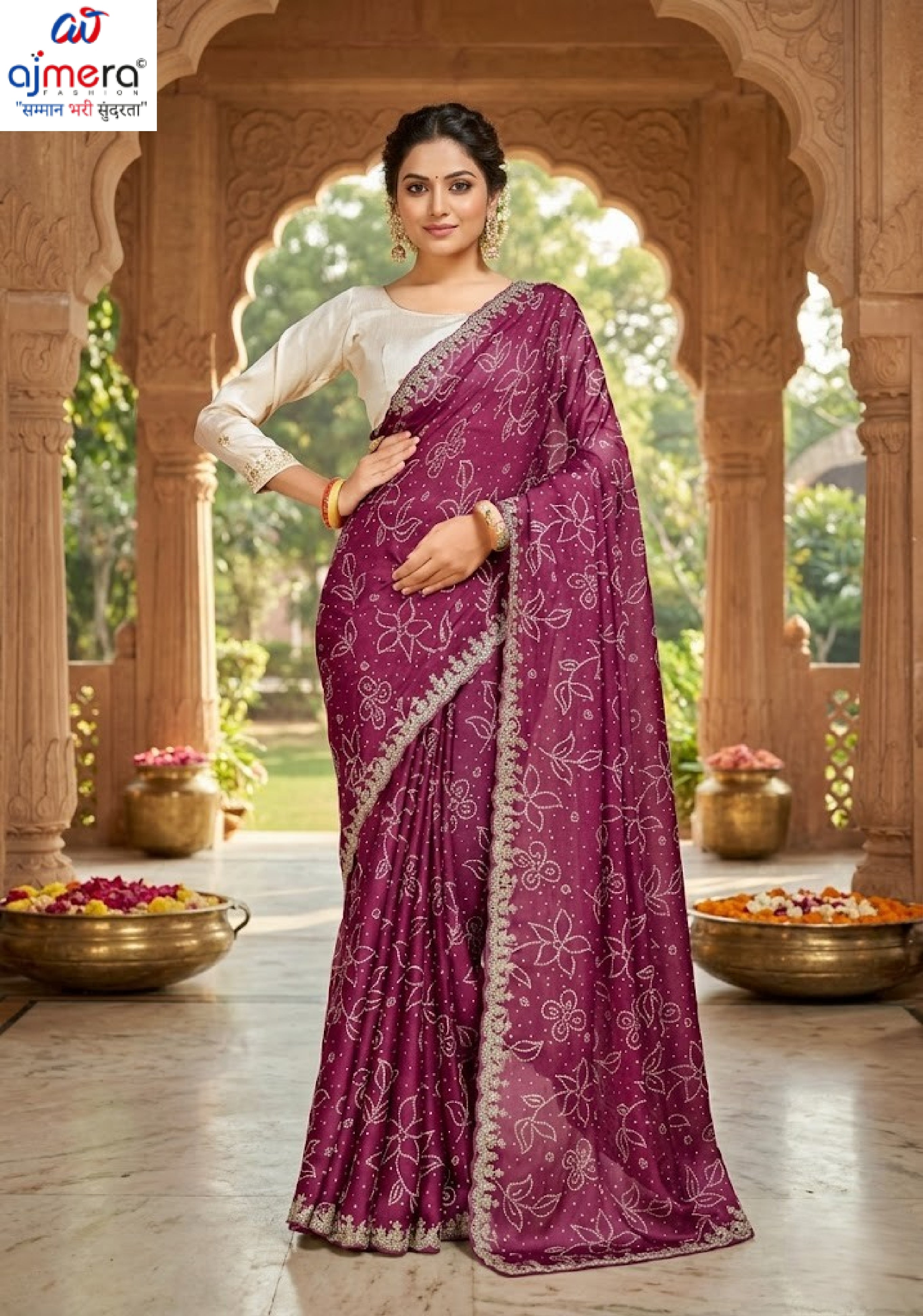 Elegant Printed Saree with Designer Blouse Piece for Festive Wear | RDD-SIGNATURE