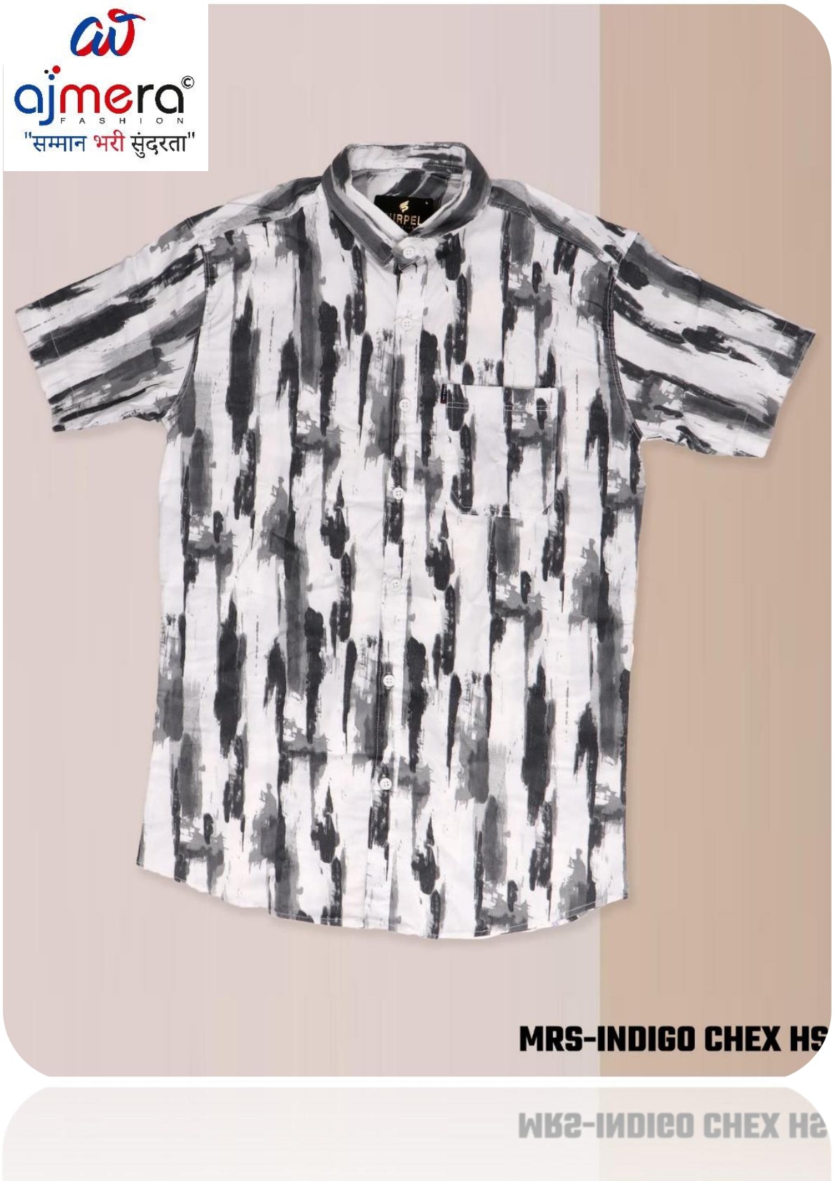 Mens Shirt Bulk Supplier India | MRS-INDIGO CHEX HS