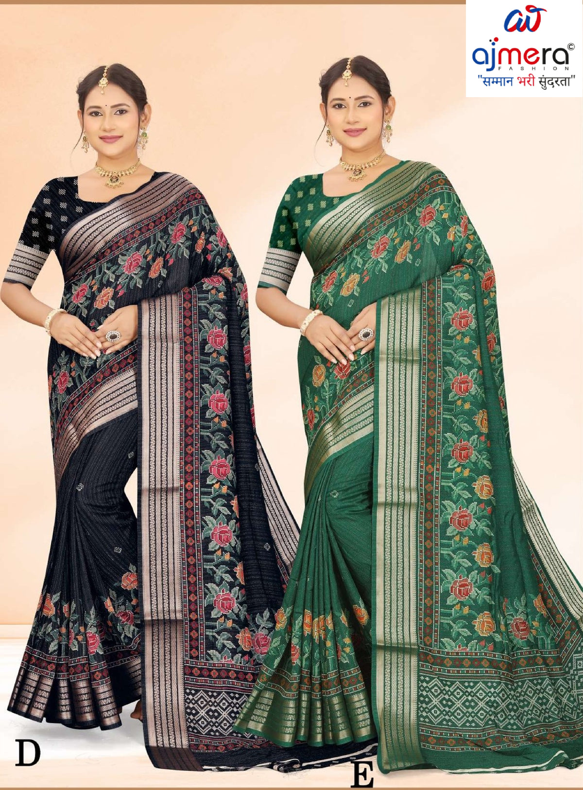 Elegant Printed Saree with Designer Blouse Piece for Festive Wear  | RDD-MAHARANI VOL-01