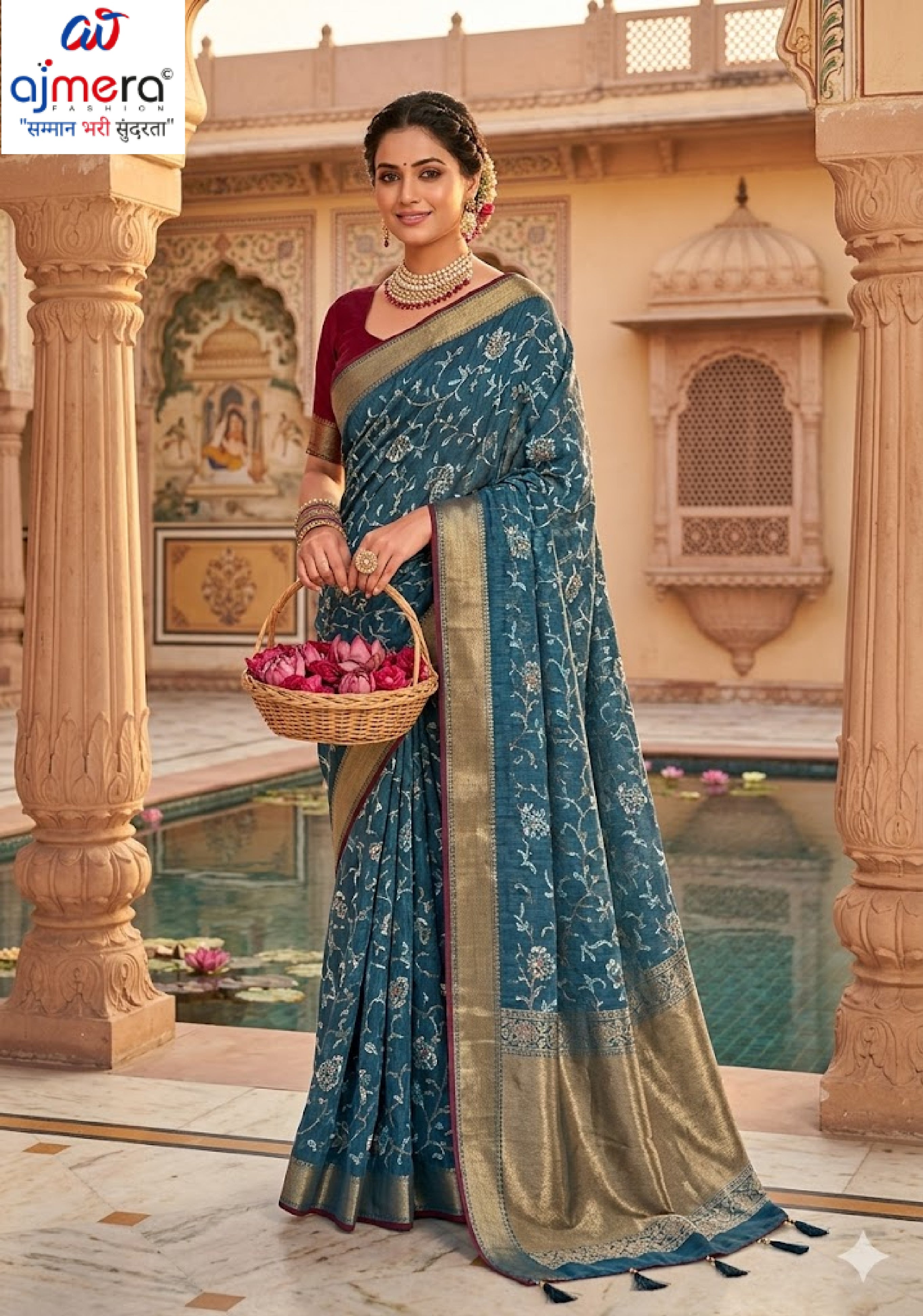 Graceful Printed Saree with Blouse Piece for Modern Ethnic Fashion  | VDT-SONAKSHI-3