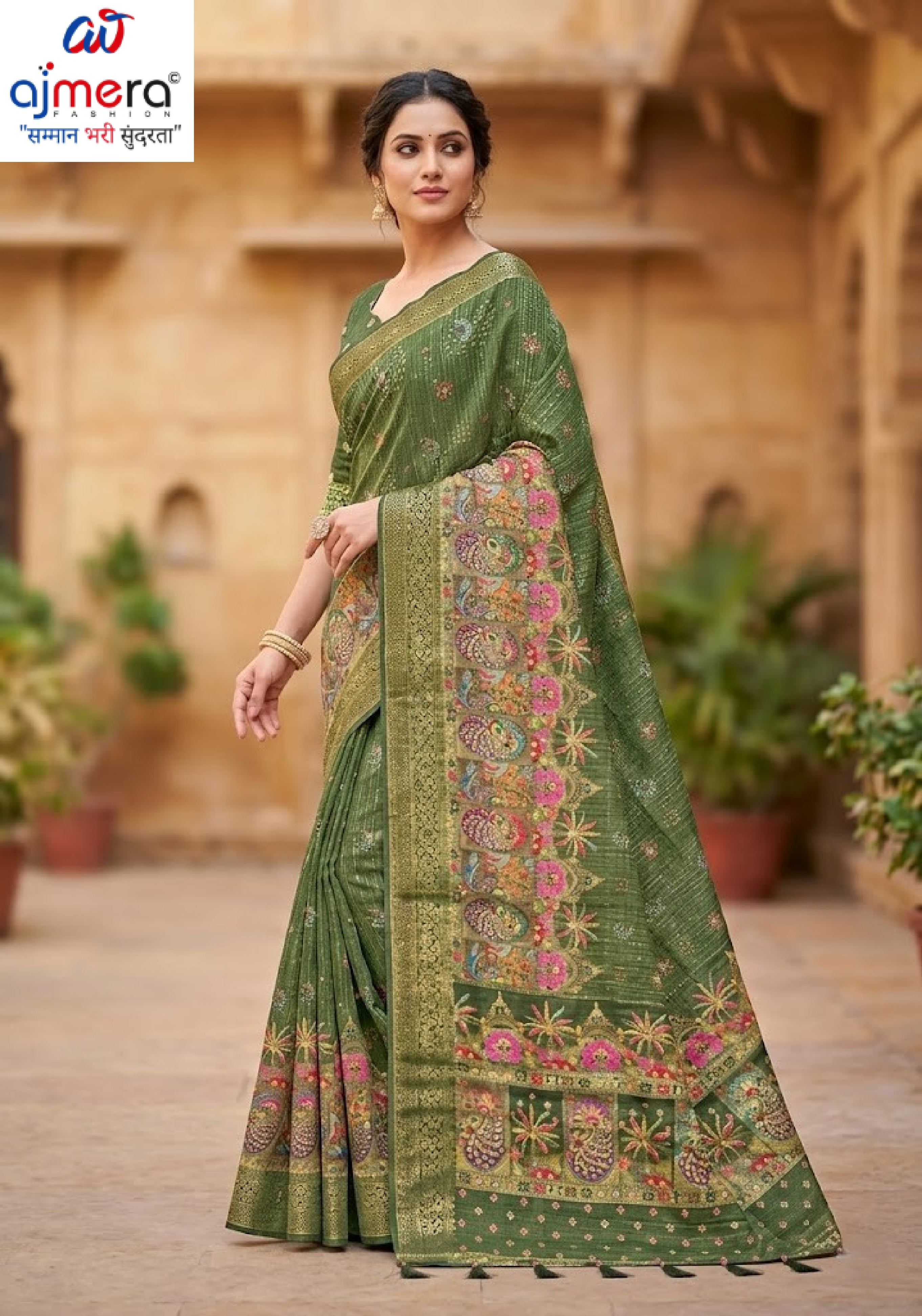 Premium Charm Jacquard Silk Saree With Blouse Piece | DNA-GIPSY