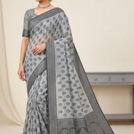 Fashionable Printed Saree with Blouse Piece for Festive Collection | RDD-ATLANTA