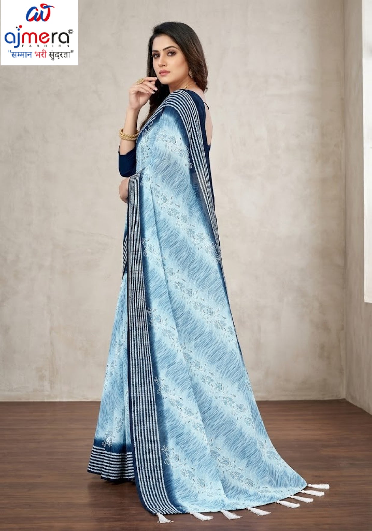 Trendy Printed Saree with Blouse Piece for Women’s Ethnic Wardrobe  | CAS-PURNIMA