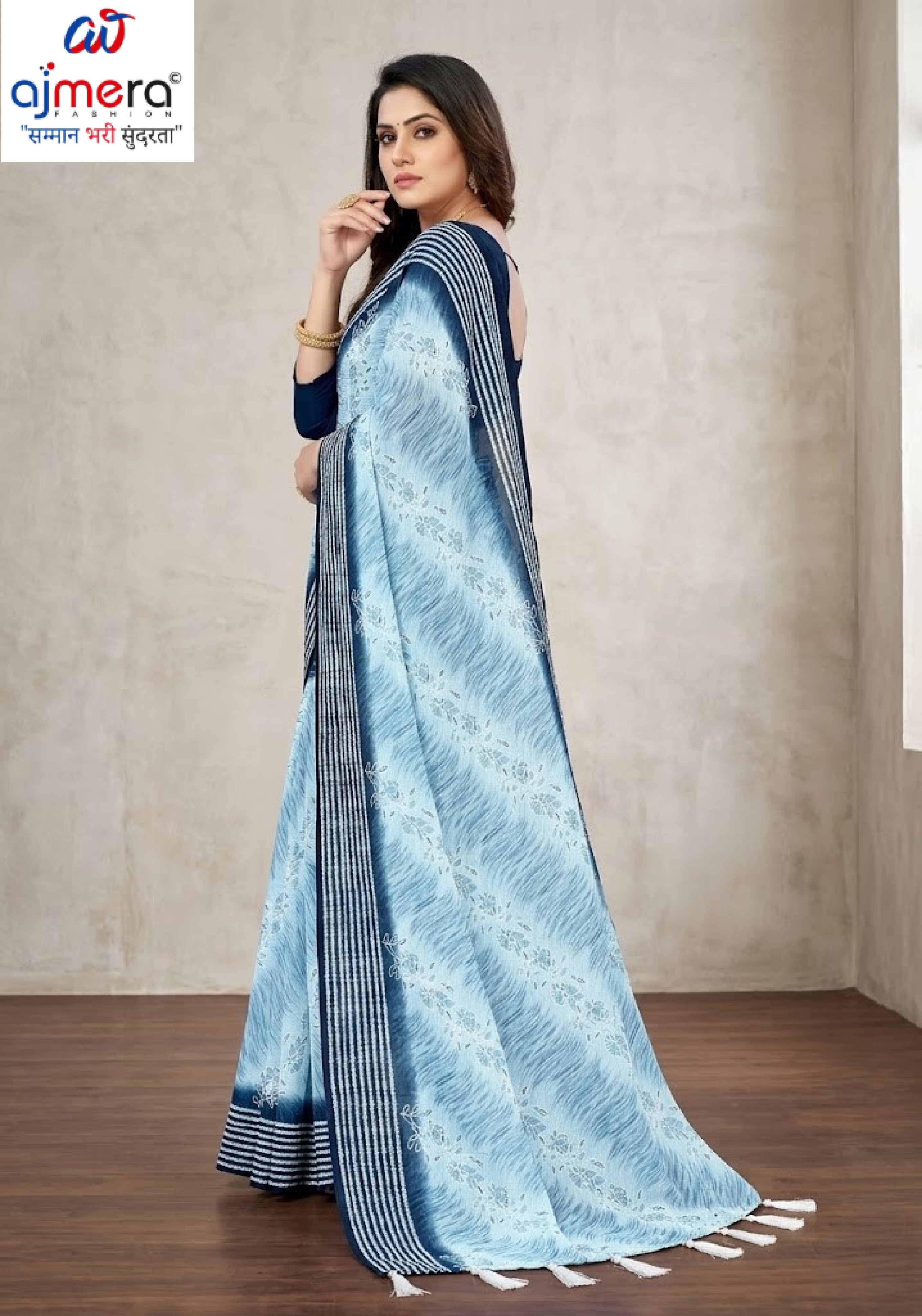 Trendy Printed Saree with Blouse Piece for Women’s Ethnic Wardrobe  | CAS-PURNIMA