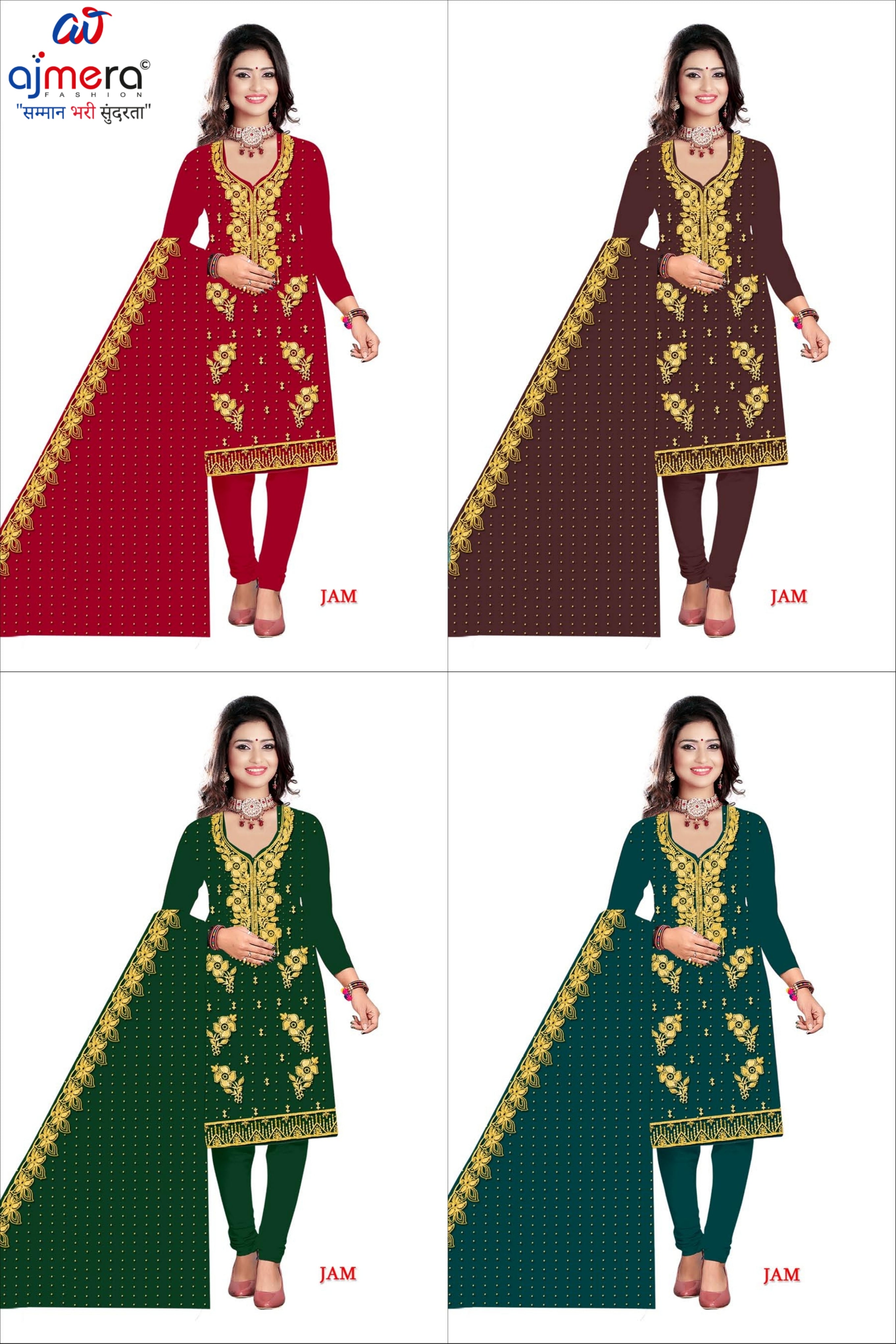 Designer Jaam Unstitched Dress Material | RPY-SHANTIPRIYA