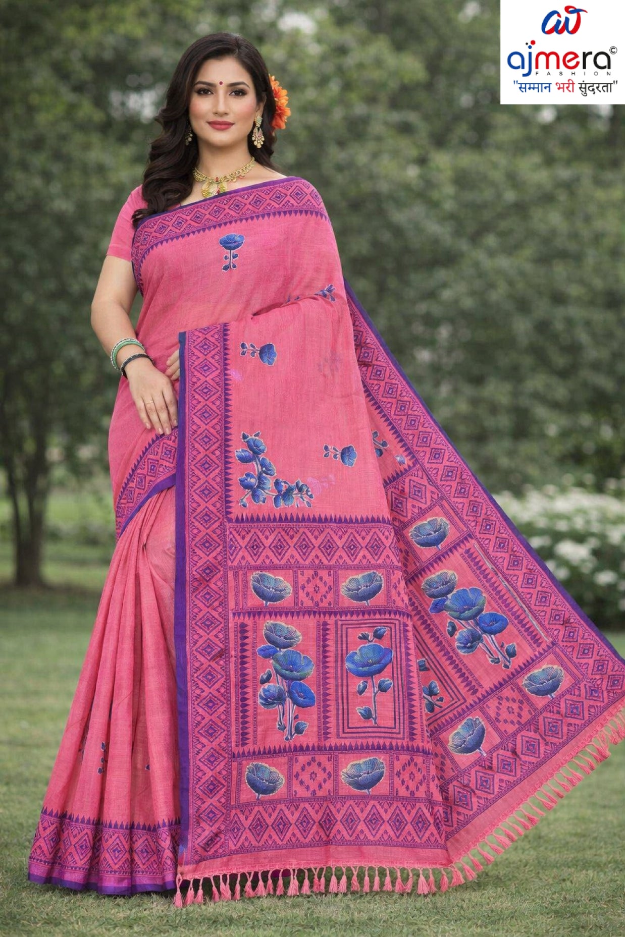 Designer Rapier Silk Matching Saree With Blouse Piece | DBU-HANSHA COTTON VOL-2