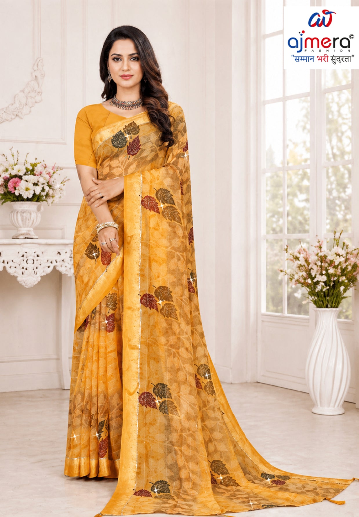 Classic Printed Saree with Blouse Piece for Timeless Traditional Style  | TTS-DHANUSHA
