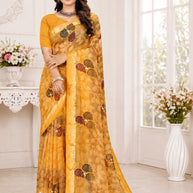 Classic Printed Saree with Blouse Piece for Timeless Traditional Style  | TTS-DHANUSHA