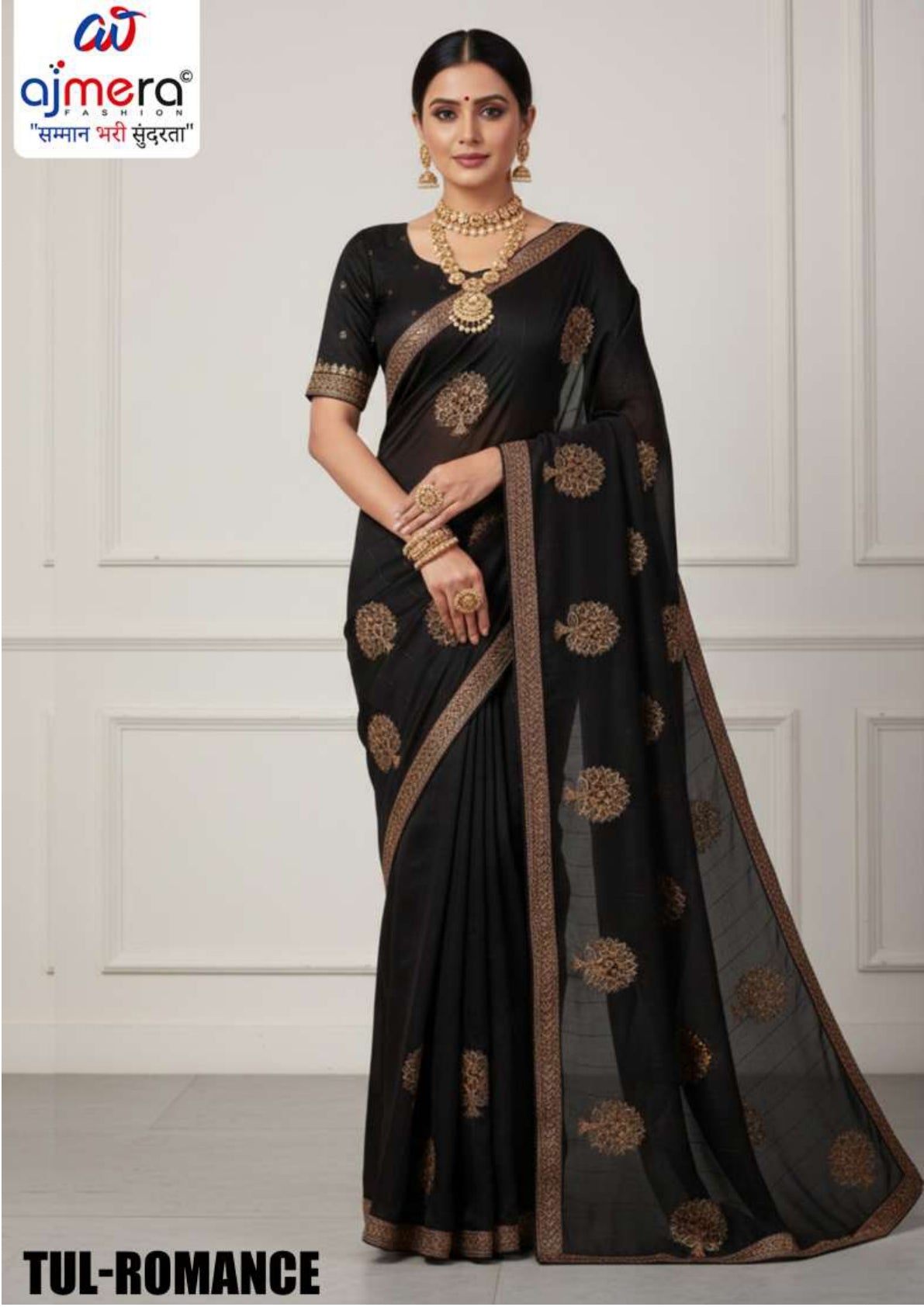 Buy Dyed Matching Saree in Bulk with Blouse Piece for Premium Ethnic and Traditional Wear | TUL-ROMANCE