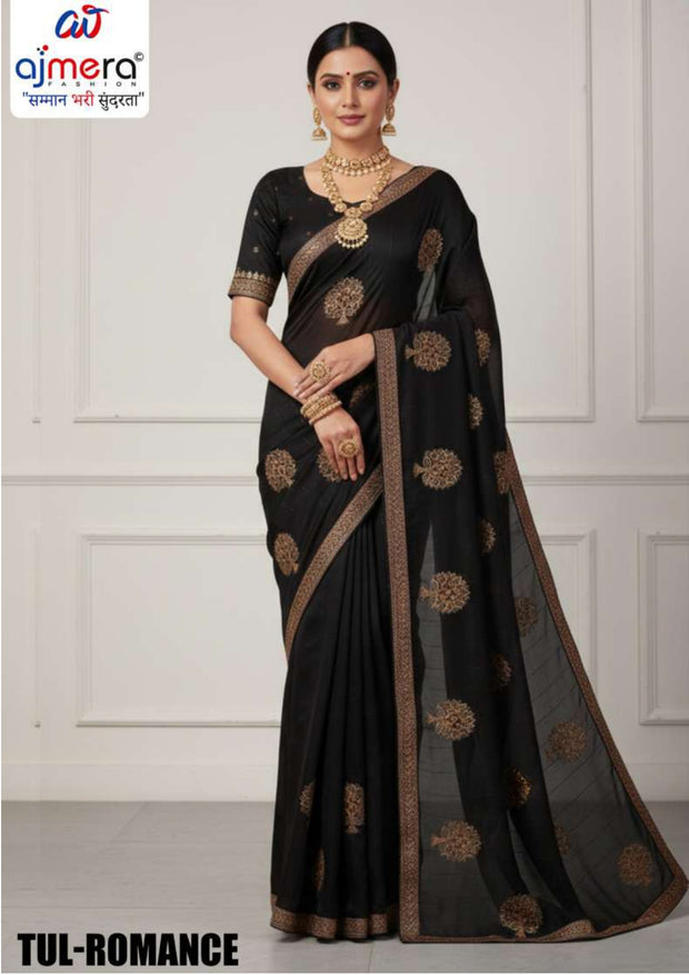 Buy Dyed Matching Saree in Bulk with Blouse Piece for Premium Ethnic and Traditional Wear | TUL-ROMANCE